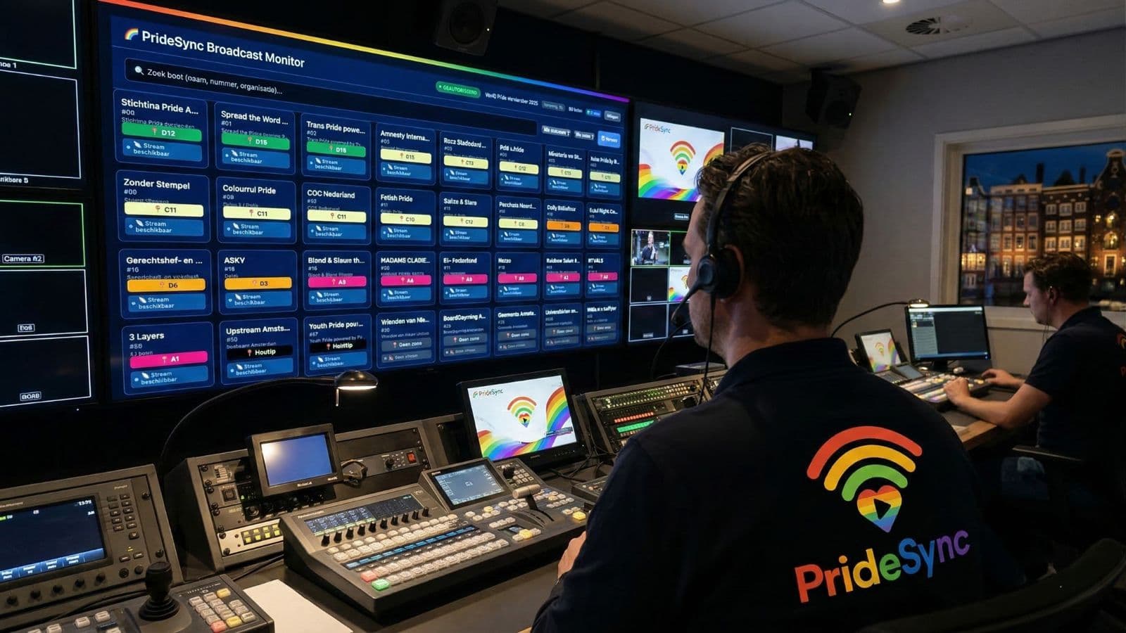 PrideSync broadcast command center