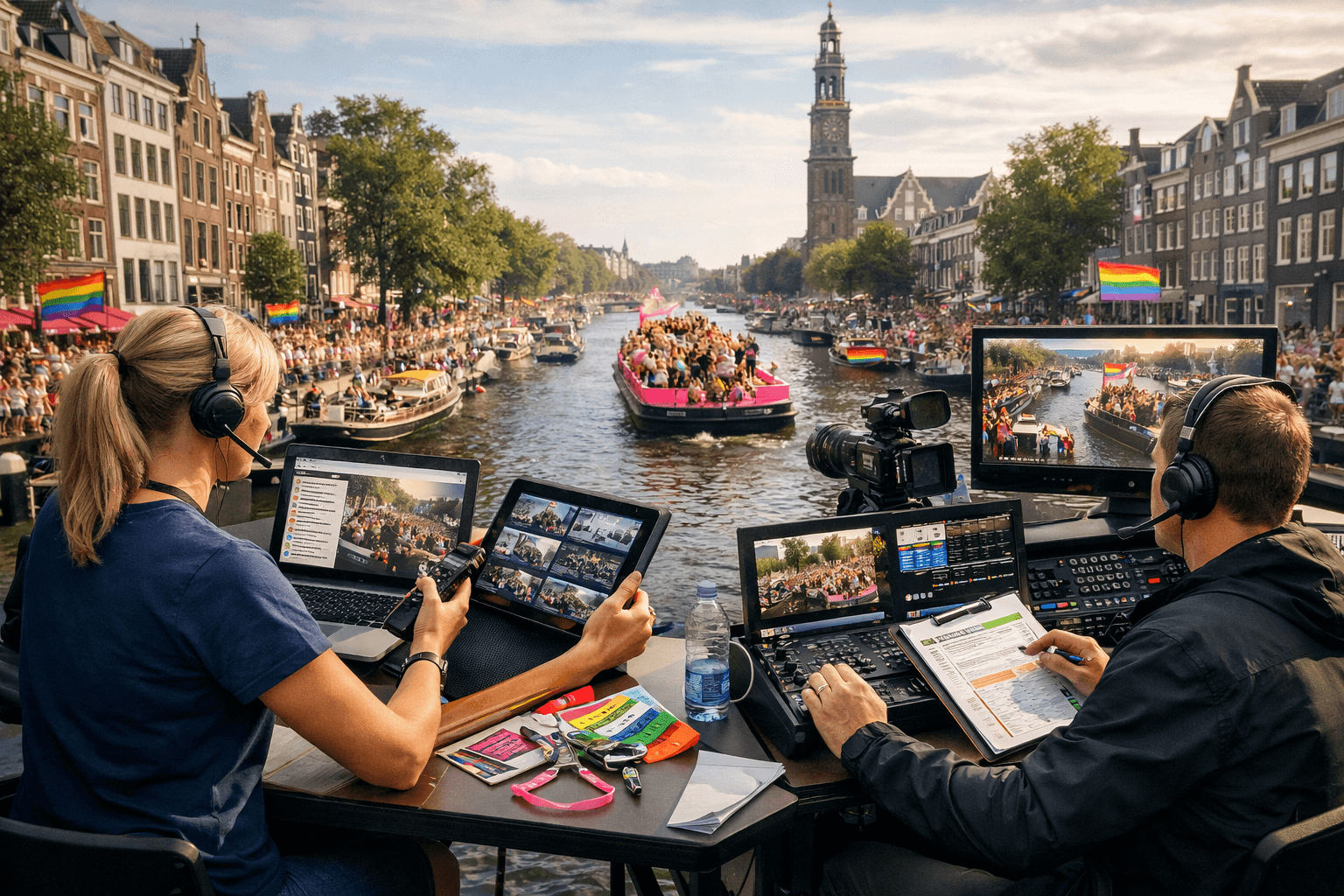 Parallel venue and broadcaster approval planning contexts