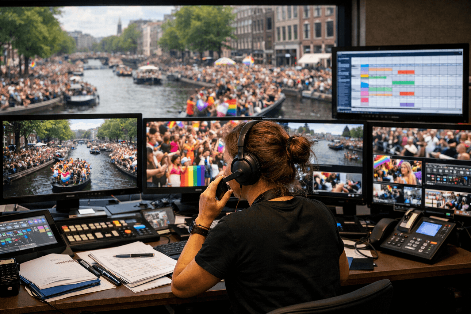Broadcast coordinator requesting approved access for live Pride coverage