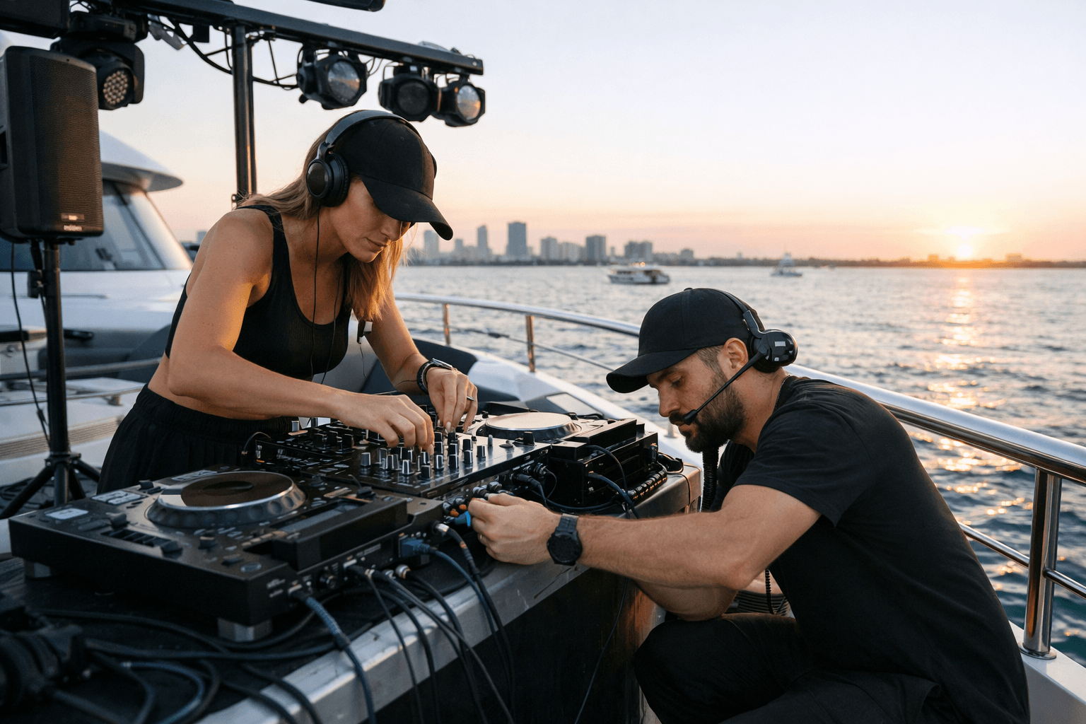 Support helping a DJ during pre-event setup