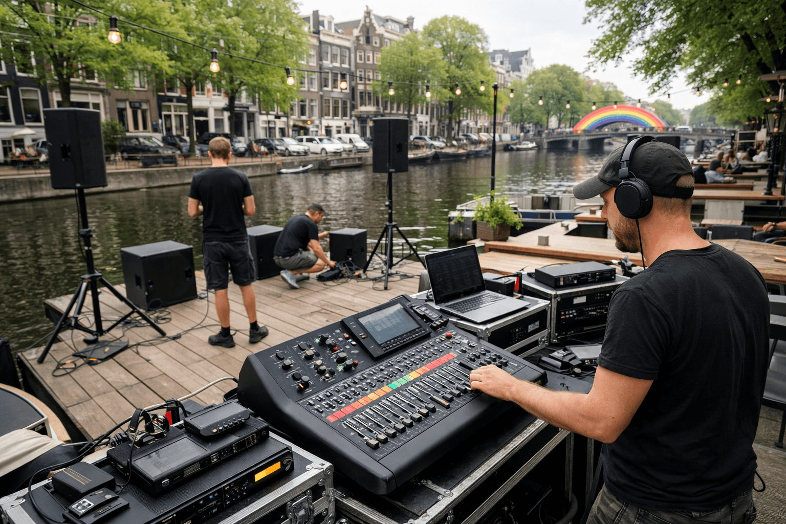 Venue playback chain soundcheck before the event